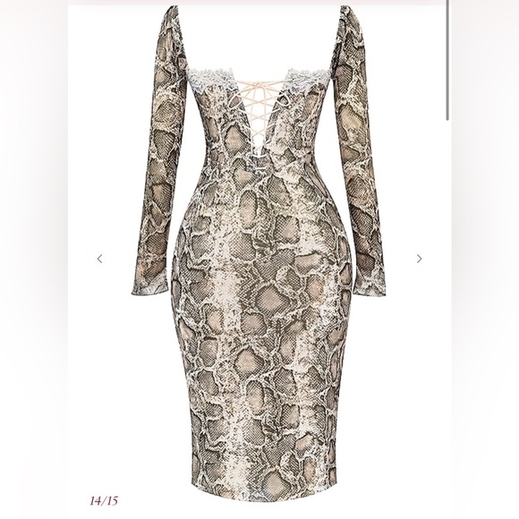 SERAPHINA
Snake Print Corset Dress - Picture 10 of 10